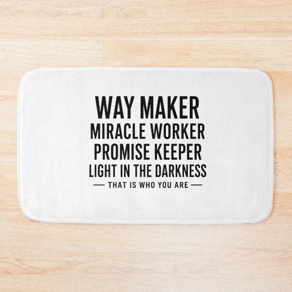 Item preview, Way Maker Miracle Worker Promise Keeper Christian Typography designed and sold by AMICO77.