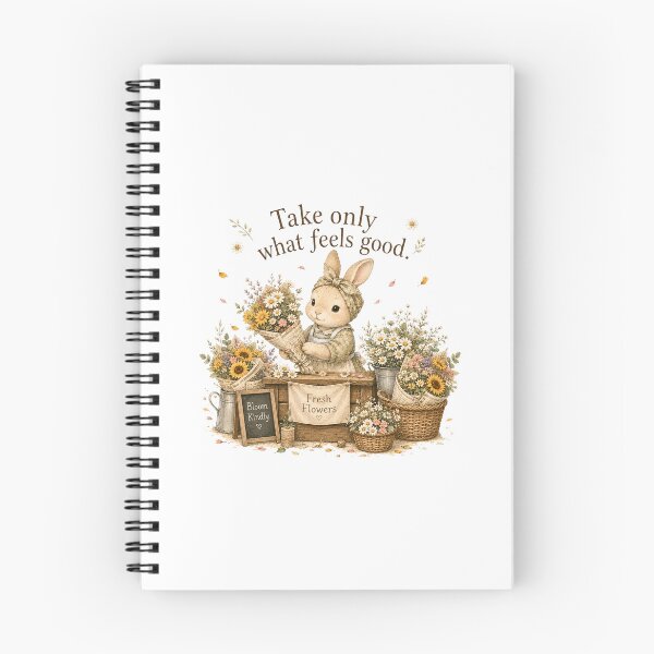 Item preview, Take Only What Feels Good Flower Bunny Farmers Market designed and sold by AQUILAKREO.