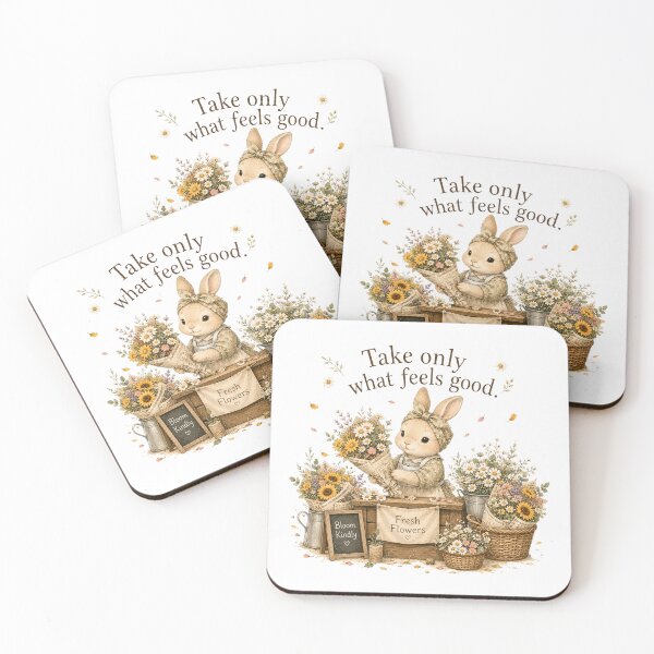 Item preview, Take Only What Feels Good Flower Bunny Farmers Market designed and sold by AQUILAKREO.