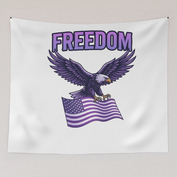 Item preview, Copy of Copy of Majestic eagle in front of an abstract flag designed and sold by Ahmedsyde.