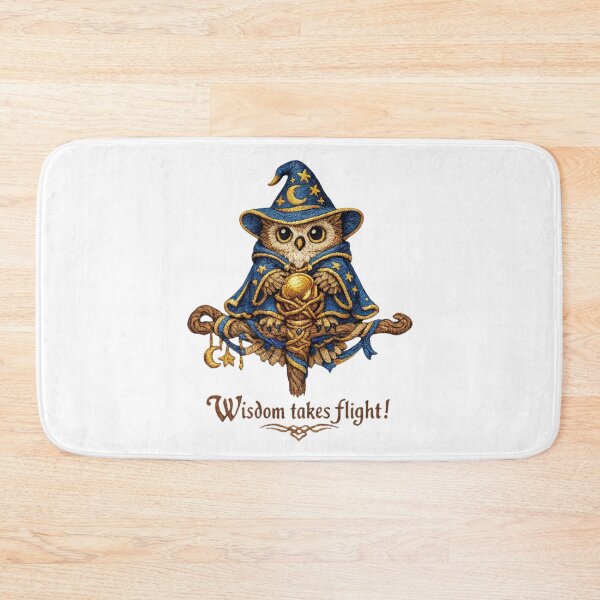 Item preview, Owl Wisdom Pixel Medieval Magic | Cottagecore Embroidery Art designed and sold by doinitzart.