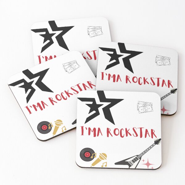 Item preview, I’m A Rockstar Music Lover Guitar Retro Aesthetic Design designed and sold by ravenRM.