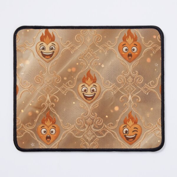 Item preview, Golden flames heart pattern designed and sold by Azurart2.