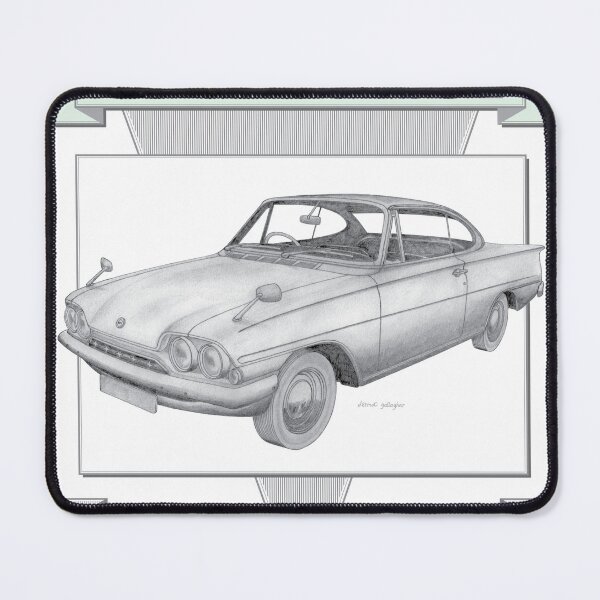 Item preview, Ford Consul Capri Coupé Hand-drawn designed and sold by Classic Car Art Drawings.