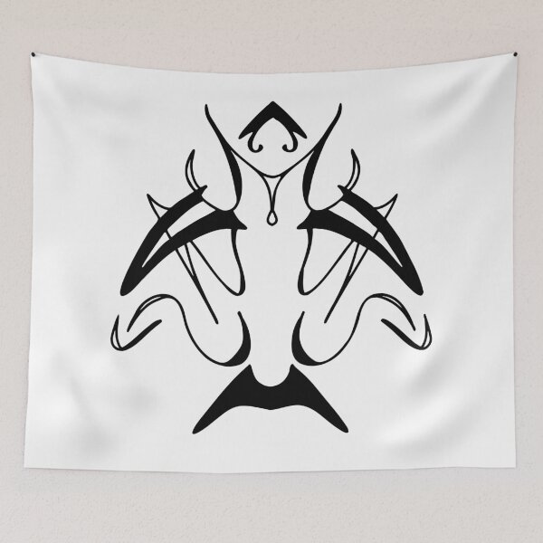 Item preview, Black Tribal Bird Tattoo Symbol designed and sold by Rexusstain.