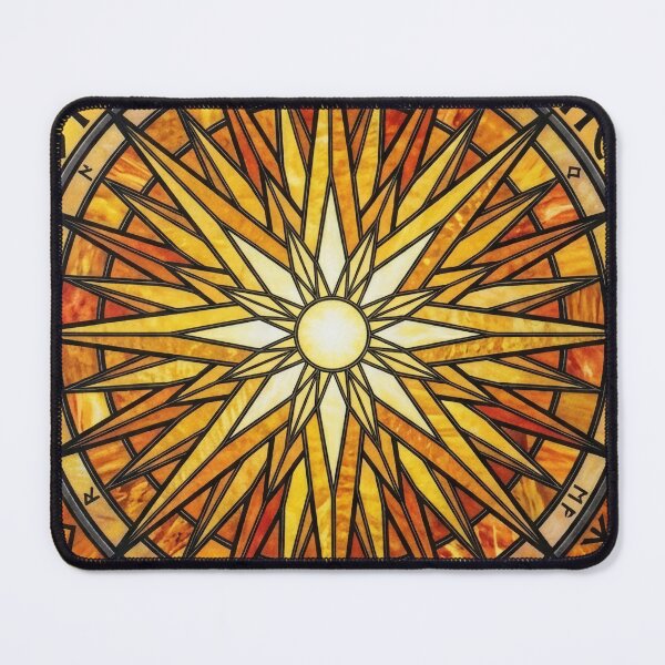 Item preview, Mystic Sun Rose Window Stained Glass designed and sold by PerfectTerrible.