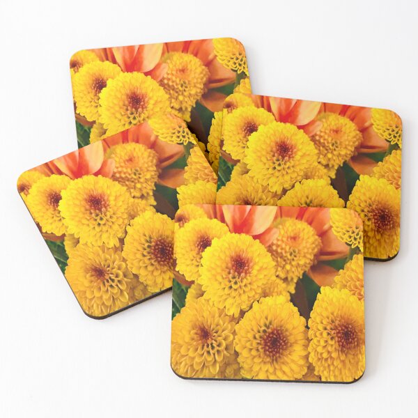 Item preview, Golden Yellow Chrysanthemum and Orange Gerbera Bouquet designed and sold by BalkanBloom.