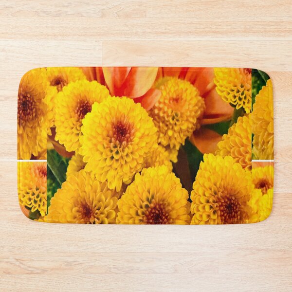 Item preview, Golden Yellow Chrysanthemum and Orange Gerbera Bouquet designed and sold by BalkanBloom.