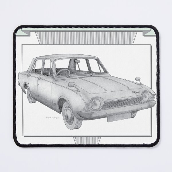 Item preview, Ford Consul Corsair Saloon Hand-drawn designed and sold by Classic Car Art Drawings.