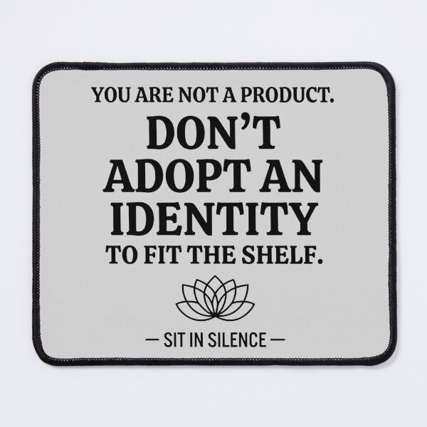 Item preview, You Are Not A Product Minimalist Philosophical Quote Tee. designed and sold by SitInSilence24.