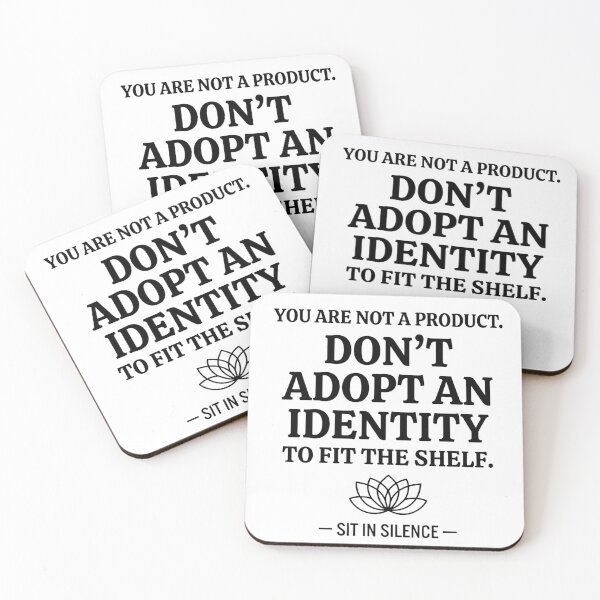 Item preview, You Are Not A Product Minimalist Philosophical Quote Tee.  designed and sold by SitInSilence24.