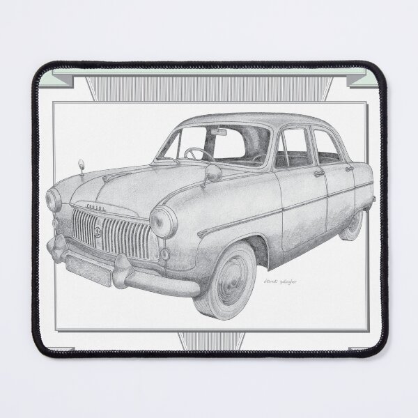 Item preview, Ford Consul Mk1 Saloon Hand-drawn designed and sold by Classic Car Art Drawings.