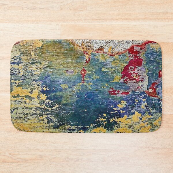 Item preview,   Aqua Blue Red and Yellow Shabby Chic Grunge Texture. designed and sold by Jonnekesart.