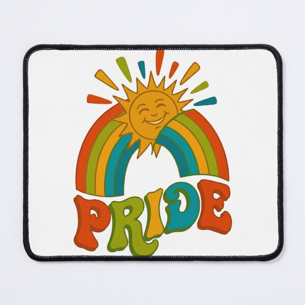 Item preview, Retro Groovy Pride Sun Rainbow Vintage 70s LGBTQ Aesthetic designed and sold by MT-Hub | Cute Aesthetic Art, Stickers & Phone Cases.
