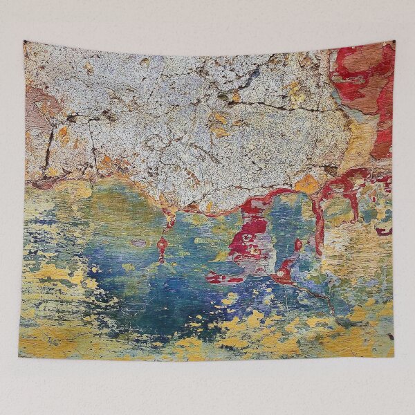 Item preview,   Aqua Blue Red and Yellow Shabby Chic Grunge Texture. designed and sold by Jonnekesart.