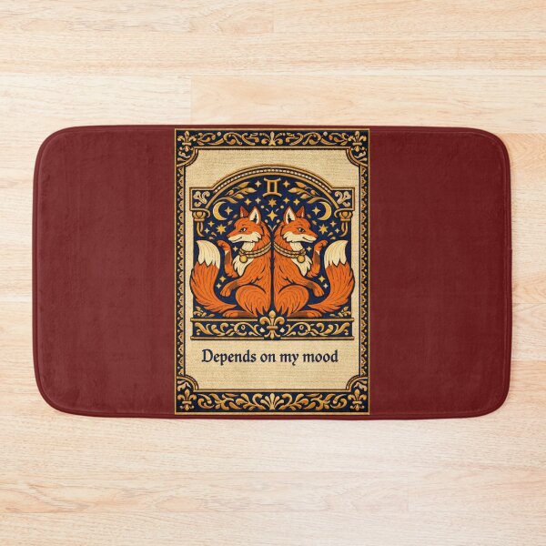 Item preview, Gemini Zodiac Twin Foxes Gift | Cottagecore Embroidery Art designed and sold by doinitzart.