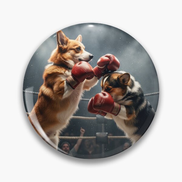 Item preview, Corgis Duke It Out designed and sold by Tridentulus.