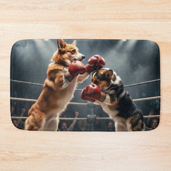 Item preview, Corgis Duke It Out designed and sold by Tridentulus.