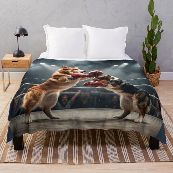 Item preview, Corgis Duke It Out designed and sold by Tridentulus.