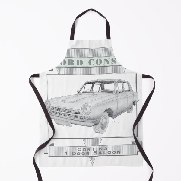 Item preview, Ford Consul Cortina 4 Door Saloon Hand-drawn designed and sold by Classic Car Art Drawings.