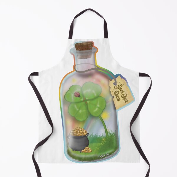 Item preview, Good Luck Charm Rainbow Bottle Art designed and sold by ALGDoodles.