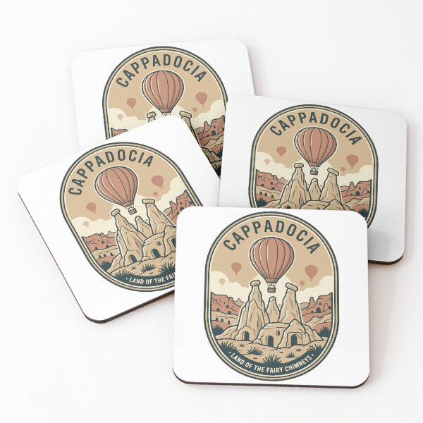 Item preview, Retro Cappadocia Hot Air Balloon Fairy Chimneys designed and sold by k3rstman1.