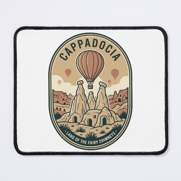 Item preview, Retro Cappadocia Hot Air Balloon Fairy Chimneys designed and sold by k3rstman1.