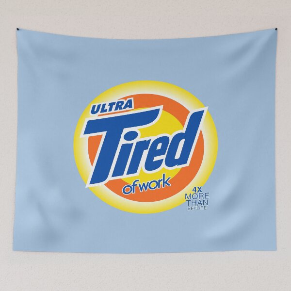 Item preview, Ultra Tired of Work – Funny Detergent Parody Logo designed and sold by VoglR.