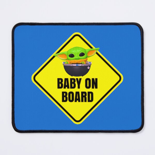 Item preview, Cute Baby Yoda On Board - Sci-Fi Child Star Car Warning Sign designed and sold by KAYAPO.
