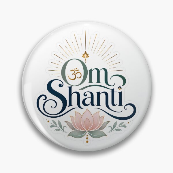 Item preview, Om Shanti Spiritual Typography Design designed and sold by ArtsyExplorer.