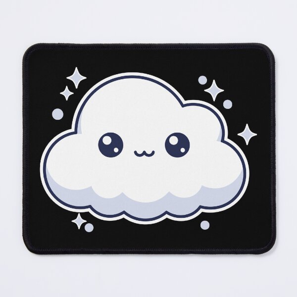 Item preview, Cute Sparkly Kawaii Cloud designed and sold by pistoniya7 ⭐⭐⭐⭐⭐.