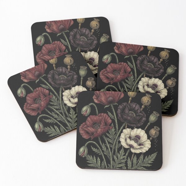 Item preview, Witchy Woodland Poppy Botanical Print designed and sold by Enyr.