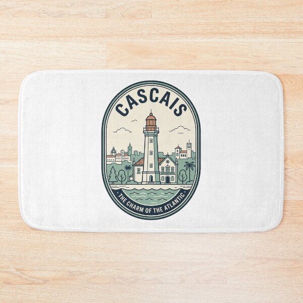 Item preview, Cascais Portugal Coastal Lighthouse Vintage Travel Badge designed and sold by k3rstman1.