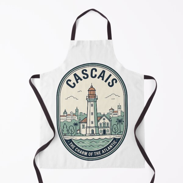 Item preview, Cascais Portugal Coastal Lighthouse Vintage Travel Badge designed and sold by k3rstman1.