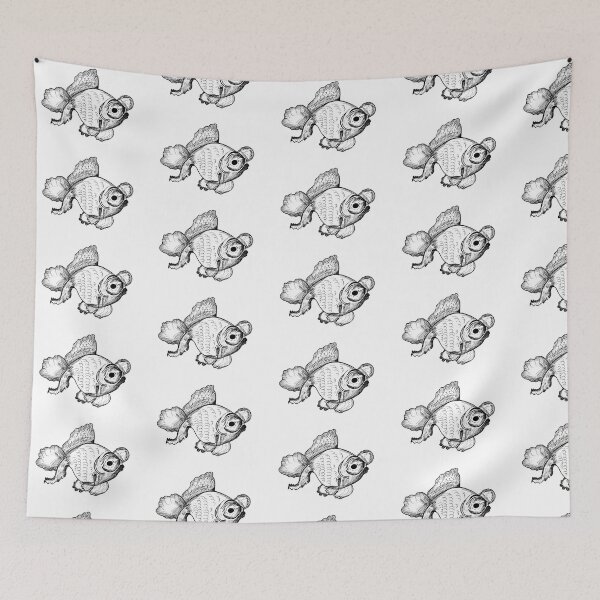Item preview, Black and White Goldfish designed and sold by AsIceAndDesire.