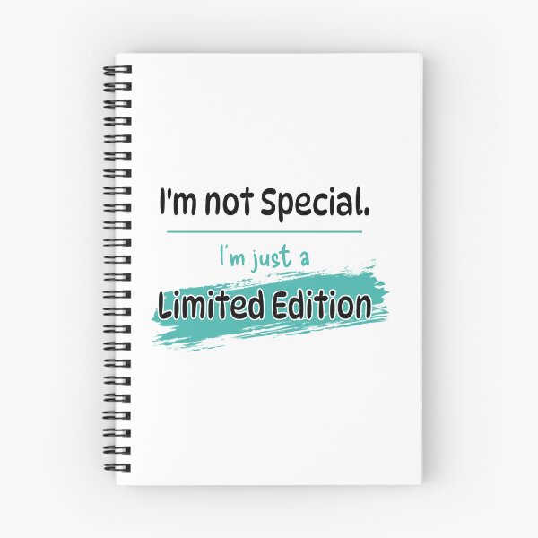 Item preview, I’m Not Special I’m Just a Limited Edition Typography designed and sold by PixelParinda.