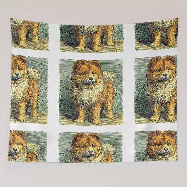 Item preview, Vintage Chow chow puppy dog designed and sold by MendaciousMina.