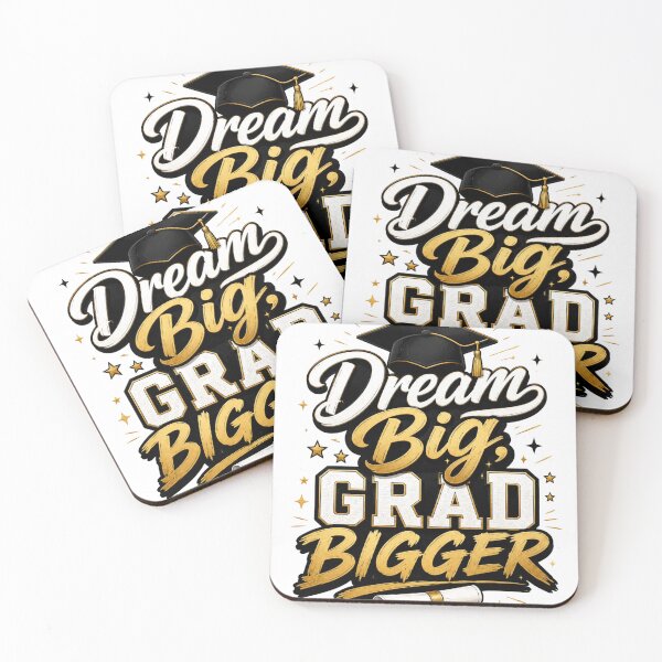 Item preview, Dream Big Grad Bigger Inspirational Graduation Senior designed and sold by VibrantVisionM.