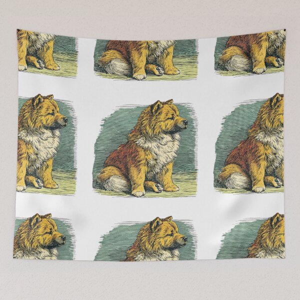 Item preview, Vintage Chow chow puppy dog designed and sold by MendaciousMina.