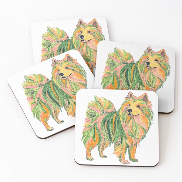 Item preview, Colorful Chow chow puppy dog designed and sold by MendaciousMina.