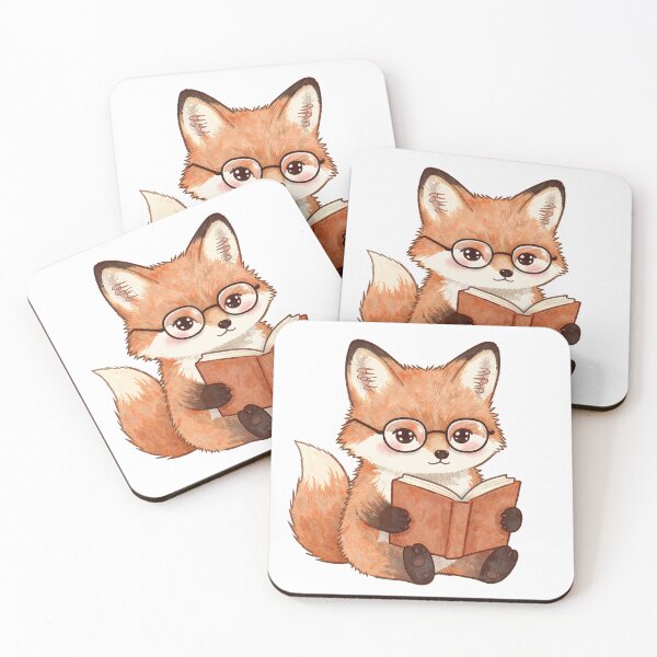 Item preview, Cute Cozy Fox Reading Book | Bookworm Autumn Aesthetic Design designed and sold by Lyrical Soul.