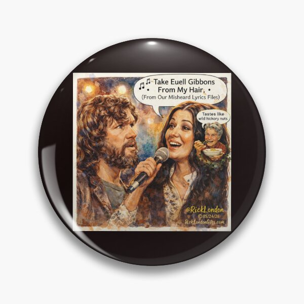 Item preview, Take Euell Gibbons From My Hair – Funny Misheard Lyrics Cartoon designed and sold by Rick London Gifts.