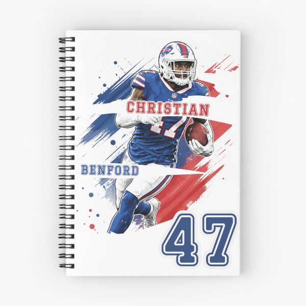 Item preview, Christian Benford 47 Dynamic Buffalo Football Art designed and sold by Thogan0416.