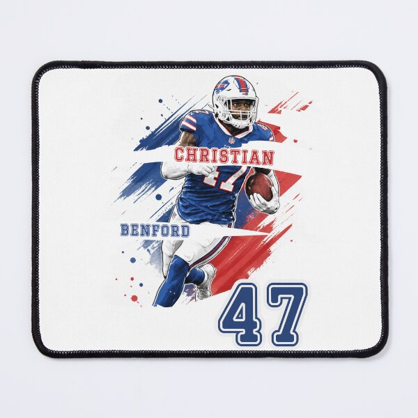Item preview, Christian Benford 47 Dynamic Buffalo Football Art designed and sold by Thogan0416.