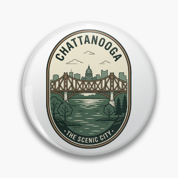 Item preview, Vintage Chattanooga Tennessee Scenic City Bridge Badge designed and sold by k3rstman1.