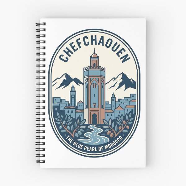 Artikelvorschau, Chefchaouen Marokko Blue Pearl Reiseabzeichen entworfen und verkauft von k3rstman1.