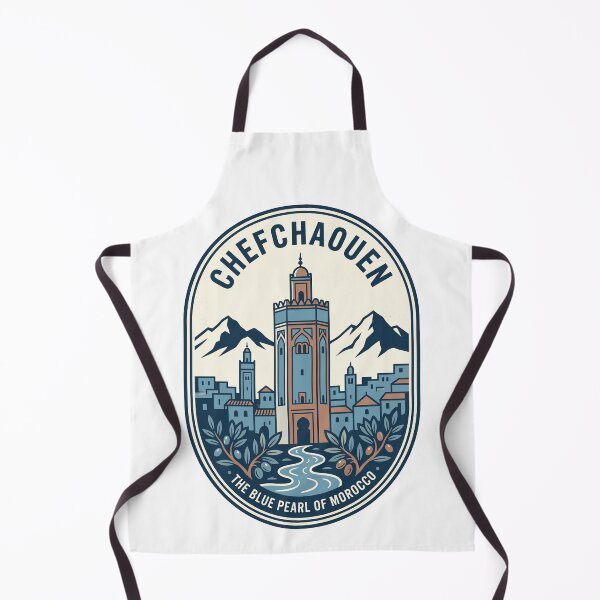 Item preview, Chefchaouen Morocco Blue Pearl Travel Badge designed and sold by k3rstman1.