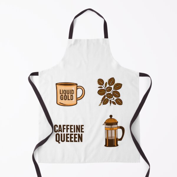 Item preview, Coffee Lover Sticker Pack – Caffeine Queen Vector Set designed and sold by Kavya Art.