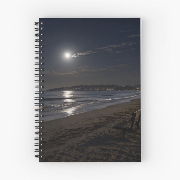 Item preview, Moonlit Beach Bench Peaceful Coastal Escape designed and sold by AMICO77.