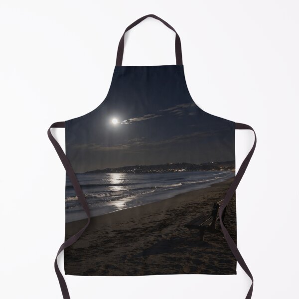 Item preview, Moonlit Beach Bench Peaceful Coastal Escape designed and sold by AMICO77.